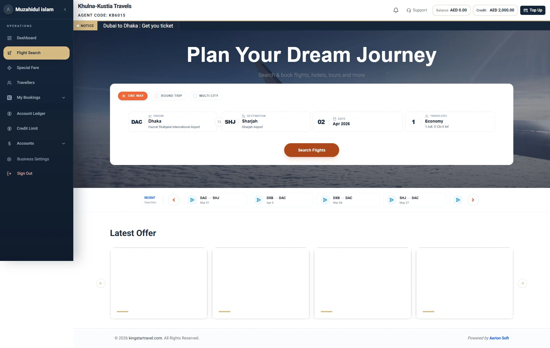 kingstartravel-dashboard